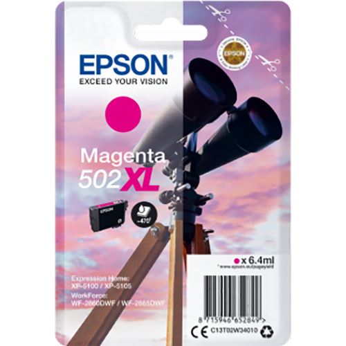 Tinteiro Epson 502XL - Magenta - C13T02W34010 For Cheap