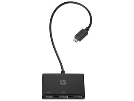 HP USB-C to USB-A Hub USB 3.0 (3.1 Gen 1) Type-C 5000Mbit s Preto hub de interface Online