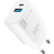 Carregador USB+USB-C Cellular Line 20W - Branco For Sale