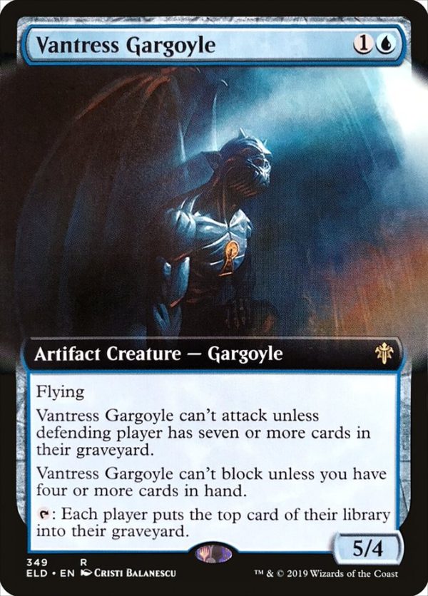 Vantress Gargoyle (Extended Art) [Throne of Eldraine] Online Sale