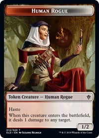 Human Rogue    Food (18) Double-Sided Token [Throne of Eldraine Tokens] Hot on Sale