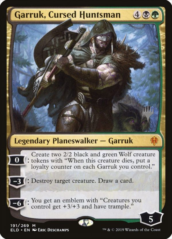 Garruk, Cursed Huntsman (Promo Pack) [Throne of Eldraine Promos] Fashion