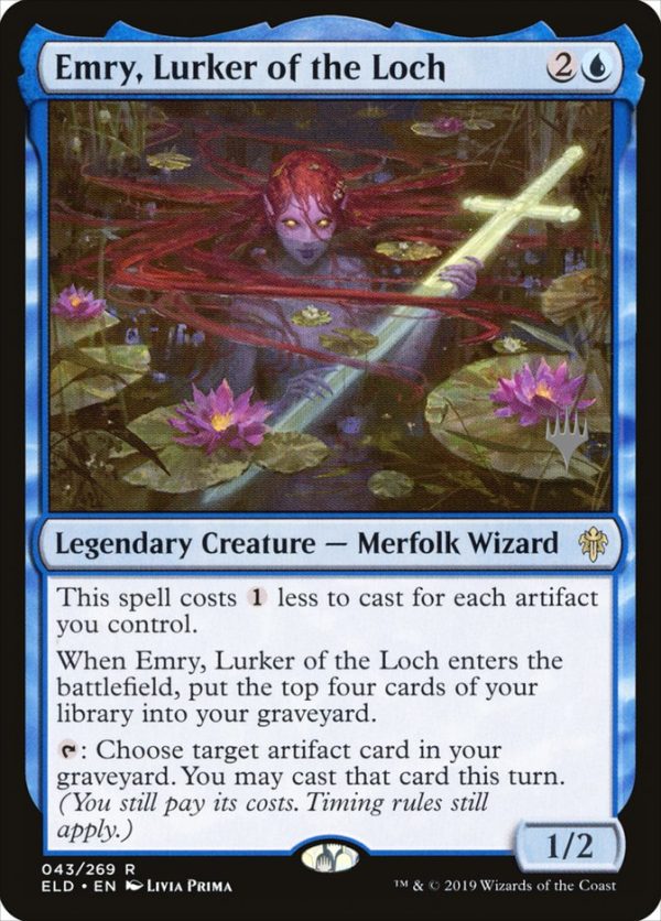 Emry, Lurker of the Loch (Promo Pack) [Throne of Eldraine Promos] Online Hot Sale