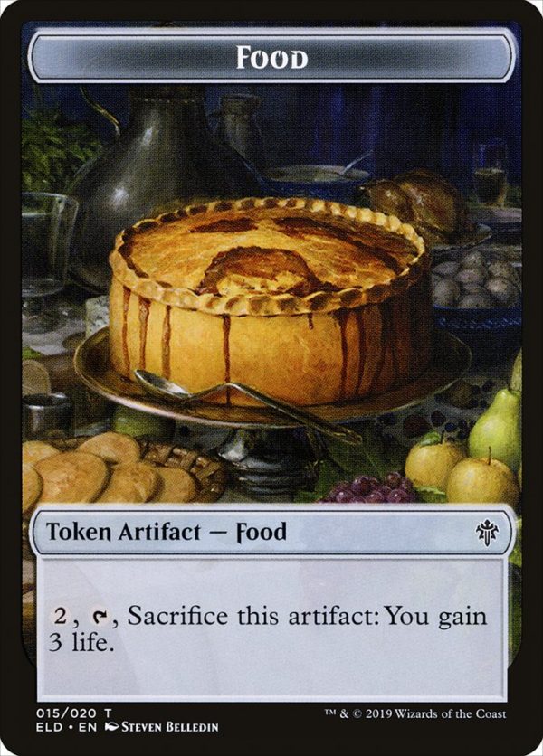 Wolf    Food (15) Double-Sided Token [Throne of Eldraine Tokens] Supply