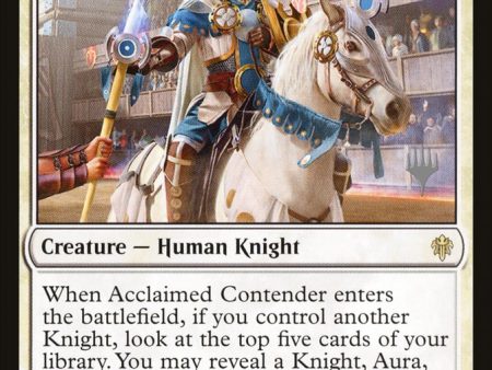 Acclaimed Contender (Promo Pack) [Throne of Eldraine Promos] Online Sale