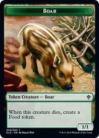 Boar    Food (16) Double-Sided Token [Throne of Eldraine Tokens] Online now