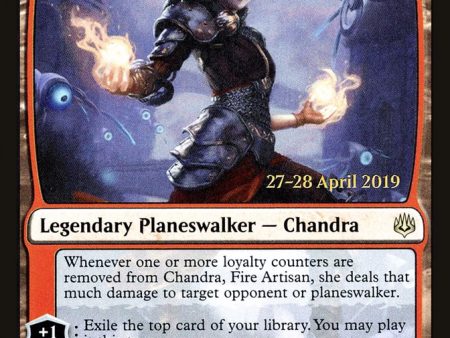 Chandra, Fire Artisan [War of the Spark Prerelease Promos] Hot on Sale