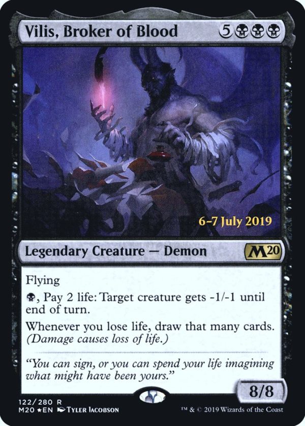 Vilis, Broker of Blood [Core Set 2020 Prerelease Promos] Hot on Sale