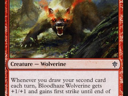 Bloodhaze Wolverine [Throne of Eldraine] For Sale