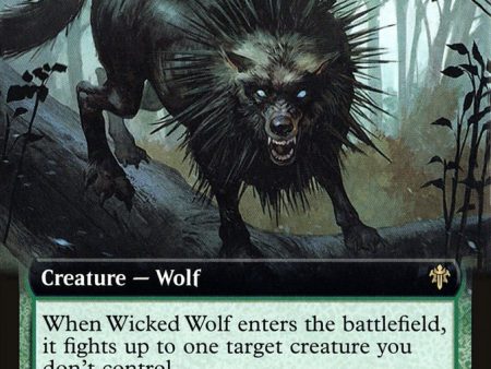 Wicked Wolf (Extended Art) [Throne of Eldraine] Hot on Sale