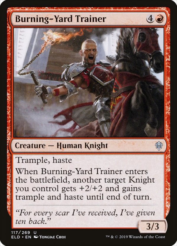 Burning-Yard Trainer [Throne of Eldraine] Supply