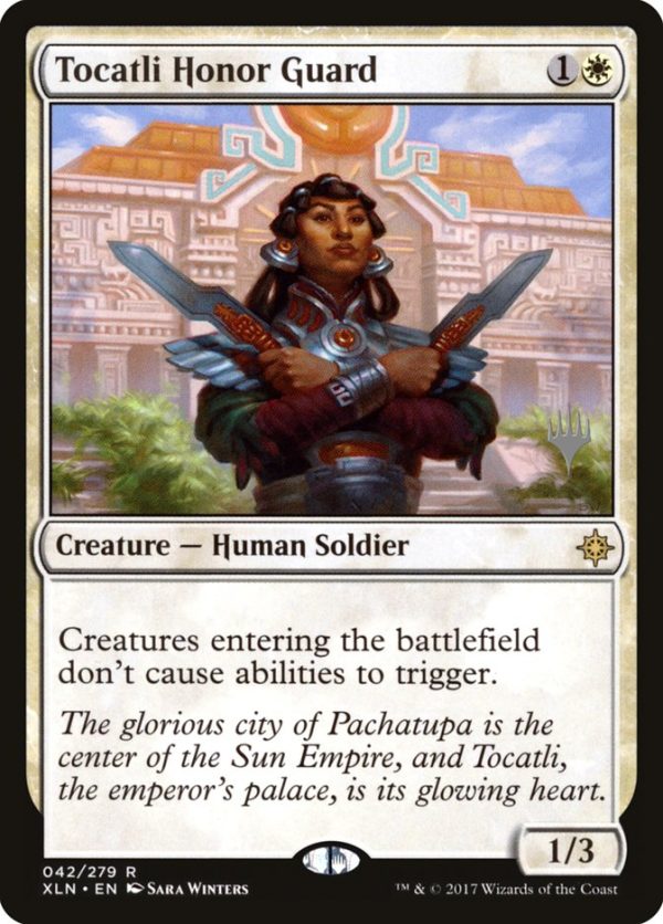 Tocatli Honor Guard (Promo Pack) [Ixalan Promos] For Discount