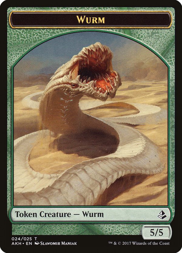 Unwavering Initiate    Wurm Double-Sided Token [Amonkhet Tokens] For Sale