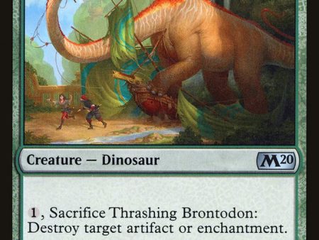 Thrashing Brontodon [Core Set 2020] on Sale