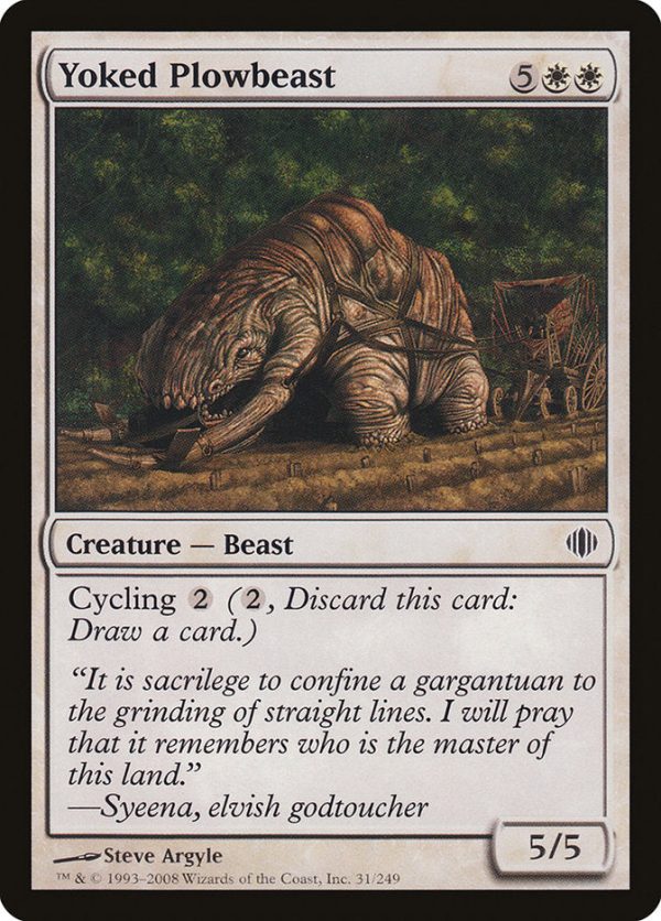 Yoked Plowbeast [Shards of Alara] on Sale