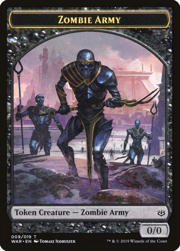 Zombie Army Token (009 019) [War of the Spark Tokens] Hot on Sale