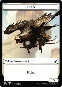 Bird (001)    Sculpture Double-Sided Token [Commander 2019 Tokens] Hot on Sale