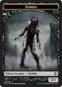 Zombie    Angel Double-Sided Token [Commander 2018 Tokens] Hot on Sale