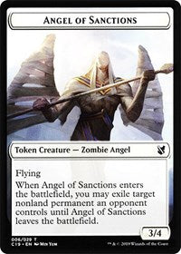 Angel of Sanctions    Horror Double-Sided Token [Commander 2019 Tokens] Discount