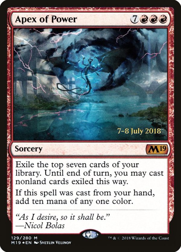 Apex of Power [Core Set 2019 Prerelease Promos] For Discount