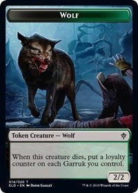 Wolf    Food (18) Double-Sided Token [Throne of Eldraine Tokens] Fashion