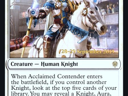 Acclaimed Contender [Throne of Eldraine Prerelease Promos] Discount