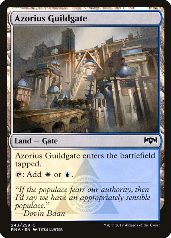 Azorius Guildgate (243 259) [Ravnica Allegiance] Hot on Sale