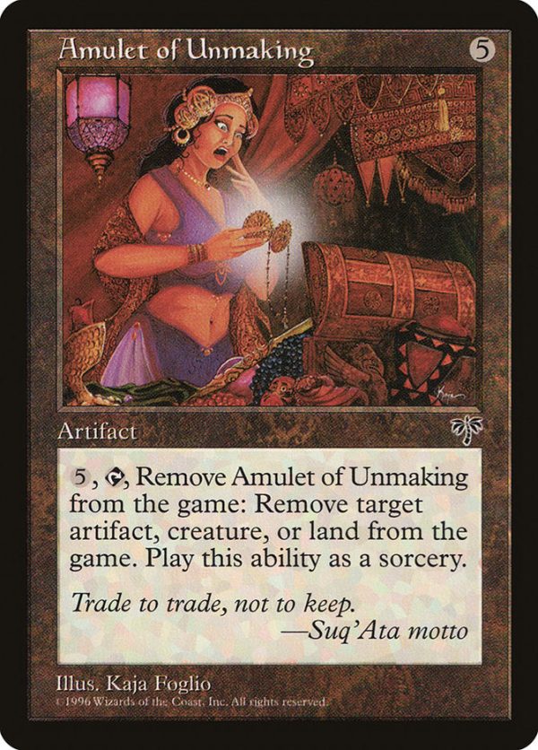 Amulet of Unmaking [Mirage] For Cheap