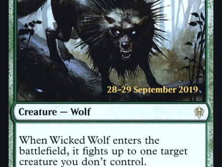 Wicked Wolf [Throne of Eldraine Prerelease Promos] Sale