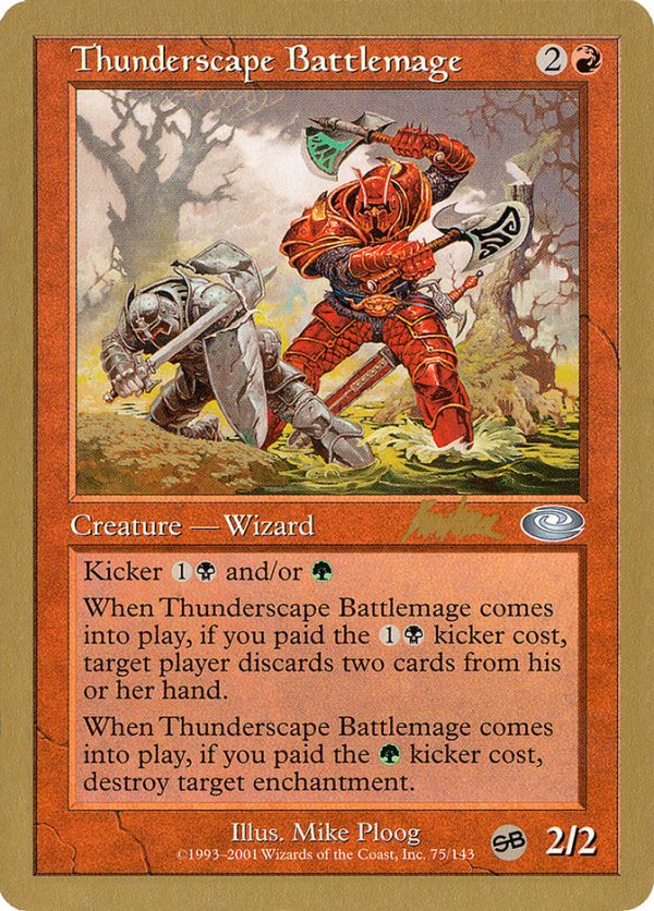 Thunderscape Battlemage (Brian Kibler) (SB) [World Championship Decks 2002] For Cheap