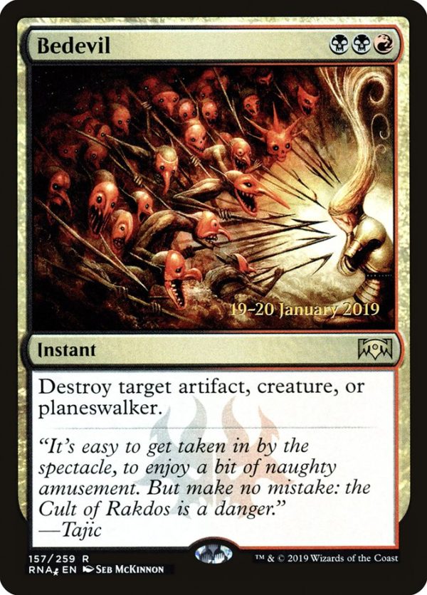 Bedevil [Ravnica Allegiance Prerelease Promos] Online Sale