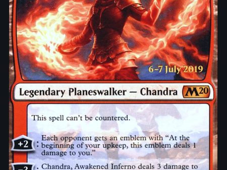 Chandra, Awakened Inferno [Core Set 2020 Prerelease Promos] For Cheap