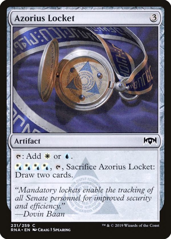 Azorius Locket [Ravnica Allegiance] Supply