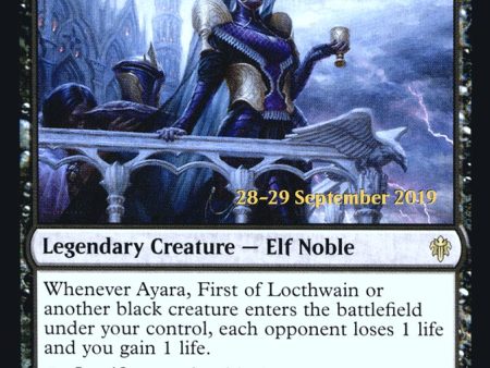 Ayara, First of Locthwain [Throne of Eldraine Prerelease Promos] Discount