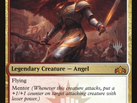 Aurelia, Exemplar of Justice (Promo Pack) [Guilds of Ravnica Promos] Discount