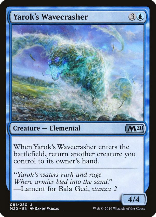 Yarok s Wavecrasher [Core Set 2020] Online Hot Sale