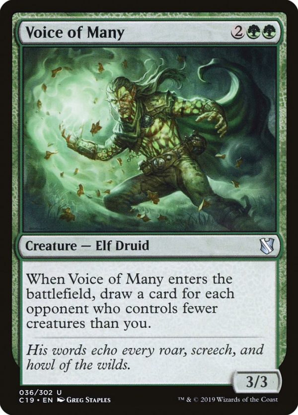 Voice of Many [Commander 2019] For Sale